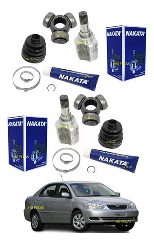 Par Tulipa Trizeta Corolla 1.6 Automatico 2002 A 2008 Nakata 0