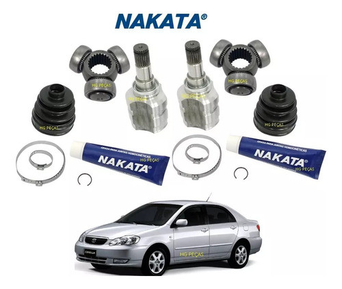 Par Tulipa Trizeta Corolla 1.6 Automatico 2002 A 2008 Nakata 1