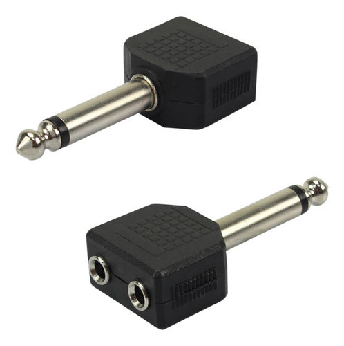 10x Adaptador P10 Macho Mono X Duplo J2/p2 Fêmea Mono 0