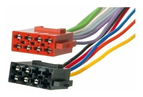 Ficha Adaptador Iso Macho 2x8 Contactos Señal Y Alimentación Estéreo Vw Renault Chevrolet 0