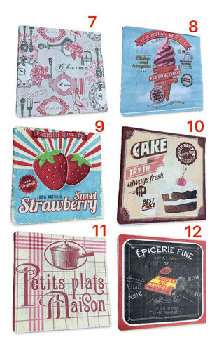 Servilletas Decoupage Decoracion Surtidas Vintage Papel X50u 1