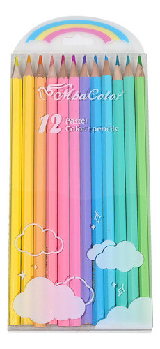 Lápices De Colores Pastel 12 Colores - Goldin Papelería 0