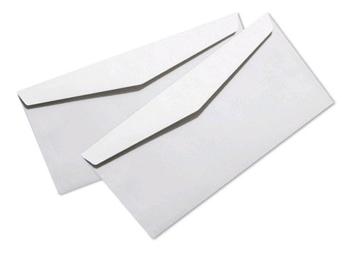 Sobres Oficio Ingles Congreso 12x23.5cm Blanco Caja X 500 0