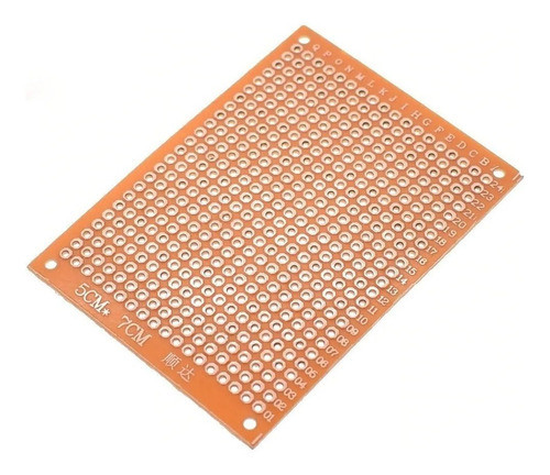 Pcb Placa Experimental Simple 5x7 Prototipos Electronica Fr4 0