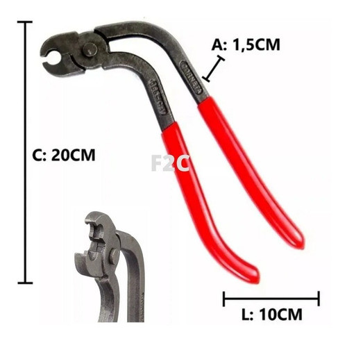 Alicate Tapeceiro Estofador Corneta + 3 Kg Grampo Tipo C 1