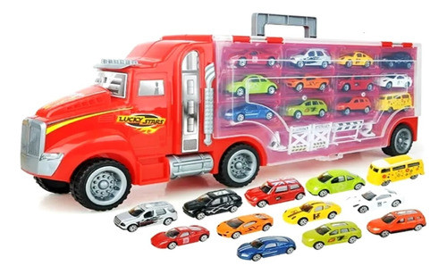 Camión Valija Juguete 12 Autitos Camioncito Colección Metal 1