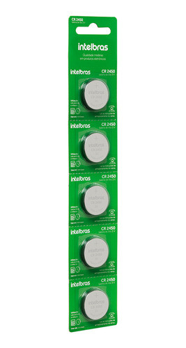 Kit 10 Bateria Moeda Cr2450 3v Litio Intelbras 1