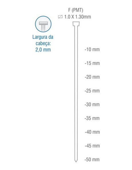 Pino F45 Para Pinador Pneumático Caixa Com 10.000 1