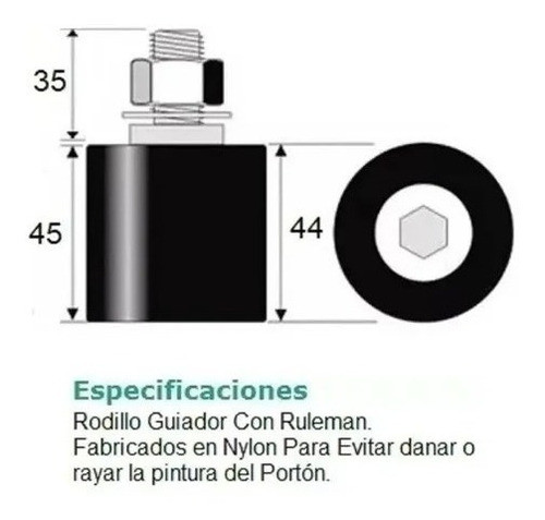 Ruedas En V Para Portones C/ Ruleman.!!! 1