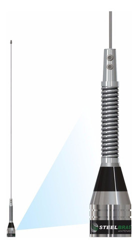 Antena Móvel Vhf 1/4o  Mola E Cabo 5,0m S Porta Mala Ap4186 0