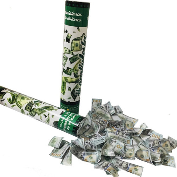 Lança Confete Chuva De Dinheiro Dólar Tubo Para Festas 0