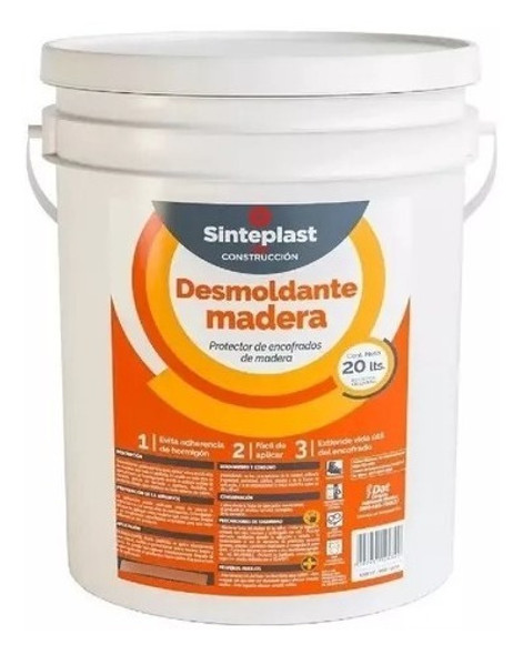 Desmoldante Para Madera 20 L Sinteplast 0