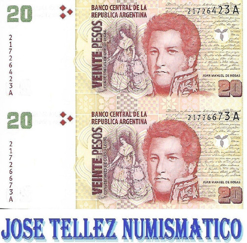 Bottero 3502 $20 C/leyenda Serie A Pareja Sin Cortar Palermo 0