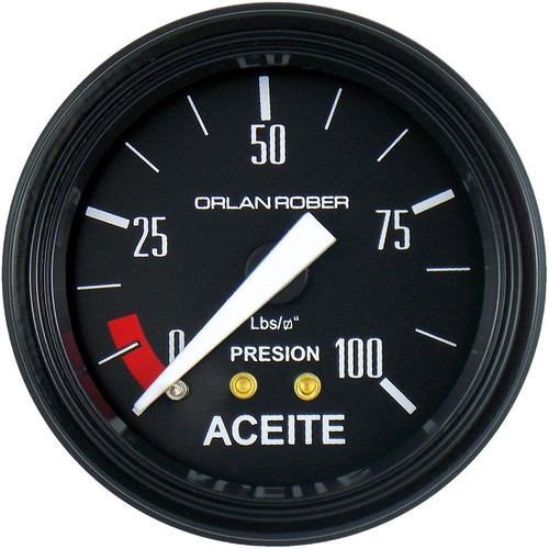 Manometro Presion De Aceite Escala: 0-100 Lbs/pul 0