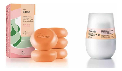 Natura Kit Roll-on+ Jabones Mango Rosa Y Agua Coco Caballito 0
