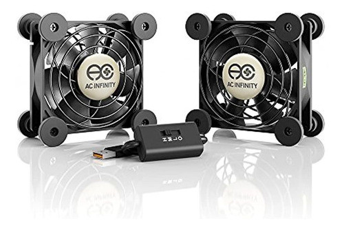 Ac Infinity Multifan S5 Silencioso Ventilador Dual De 80 Mm 0
