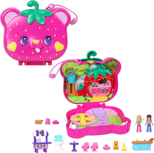 Muñeca Polly Pocket Compacto Con 2 Muñecos Y Accesorios 0