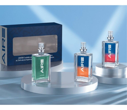 Estojo Presente Masculino Aire 3x25ml - Jequiti 1