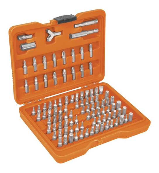 Juego De 100 Puntas Truper En Estuche Cromo Vanadio 1