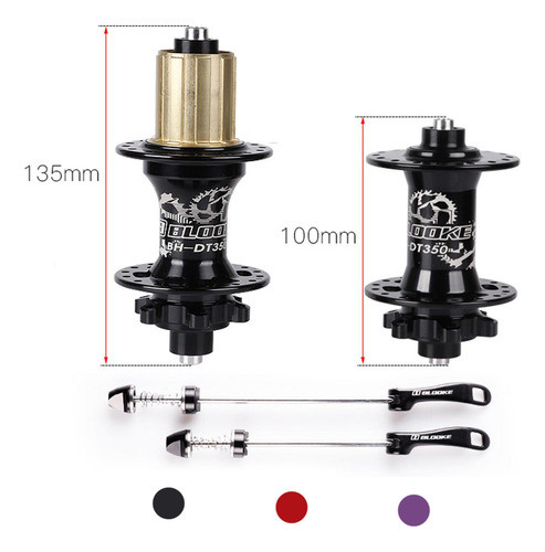 Cubos De Mtb De 32 Furos Para Bicicleta De Frente Roxo 1