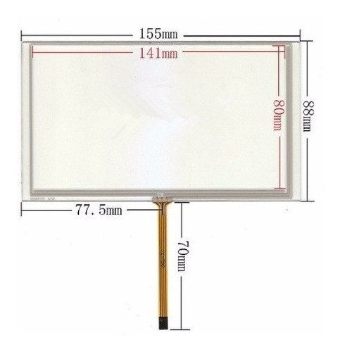 Touch Screen 6.2 Central Multimídia Flat Central M1/buster 1