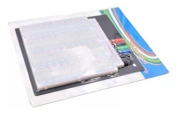 Protoboard 3220 Pontos Com Base Metálica E Bornes Breadboard 1