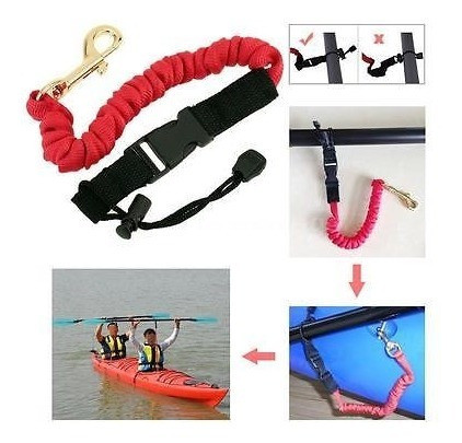 Portátil Kayak Canoa Barra Segura Correa Caña Cuerda Paleta 1