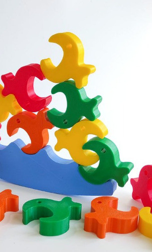 Peces Equilibristas Balance, Juego Ingenio. Juego De Mesa 3d 0