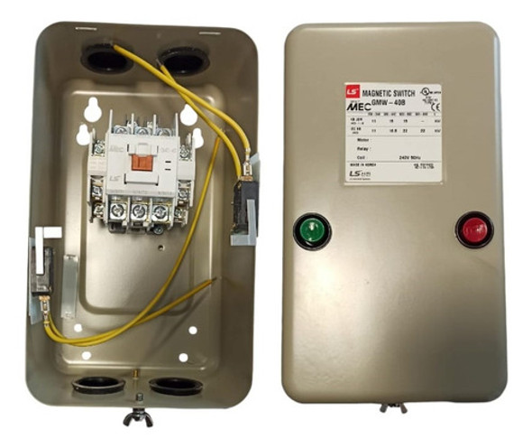 Contactor 40a Con Caja Metálica Y Botonera 0