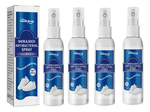 Spray Desodorizante Meias Para Sapatos 60ml, 4 Unidades 0