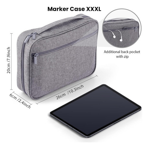 Cartuchera Portatil Multiples Divisiones Para 100 Lapices 1