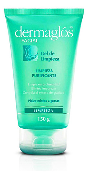 Gel De Limpieza Dermaglos Purificante Piel Mixta  Grasa 150g 0