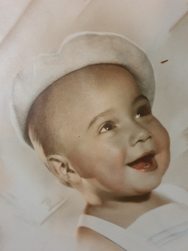 Antigua Foto Original Coloreada De Niño-28×35cms.-055 1