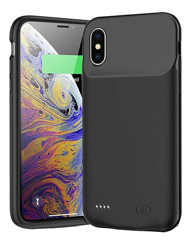 Funda Para iPhone XS Max, Negra/con Bateria De 10000mah 0