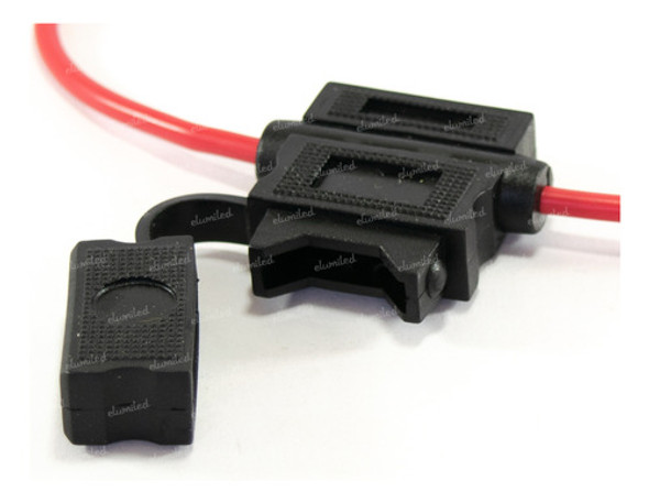 4 Portafusibles Aereo Tipo Automotor 14awg Con Tapa 0