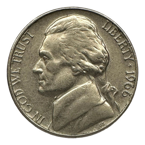 Estado Unidos - 5 Cents - Año 1966 P - Km #192 - Jefferson 0