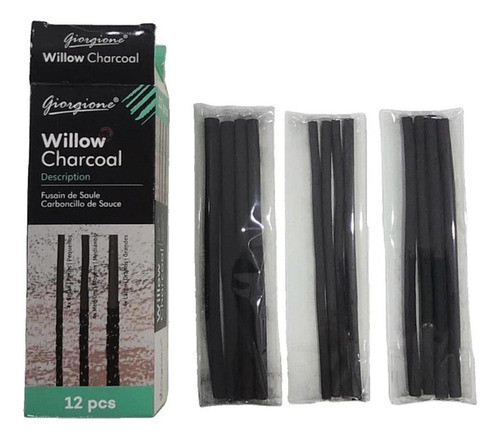 Carbonillas Giorgione Willow Charcoal X12 Unidades 0