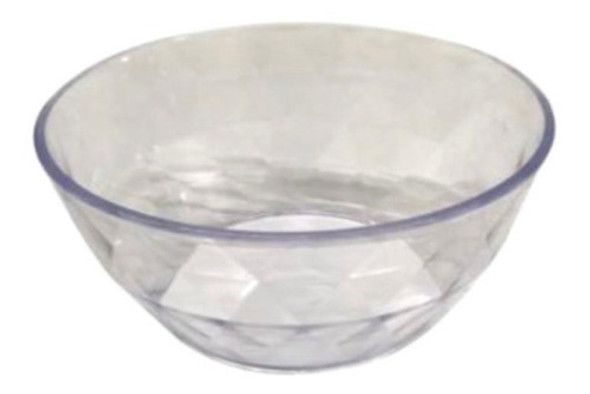 Bowl Grande Facetado Cristal Multiuso Premium 0