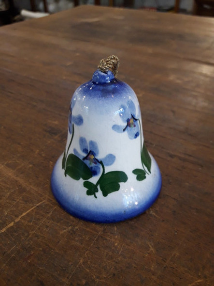 Antigua Campana Campanita De Ceramica 0