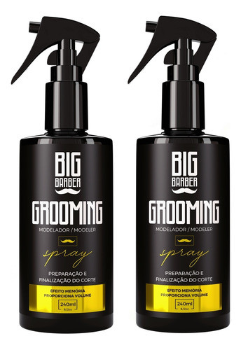 Grooming Modelador Big Barber 240ml Controle Mechas 2 Unidad 0