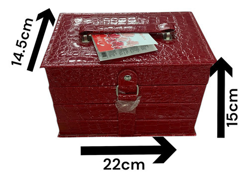 Maquillaje Maletín Cameo Rojo 3 Bandejas 72 Piezas 1