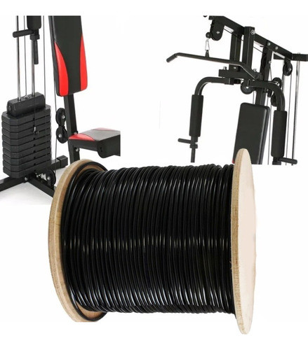 25mt 5 Mm Cable Acero Forrado  Gimnasio Multigim Servicegym 0