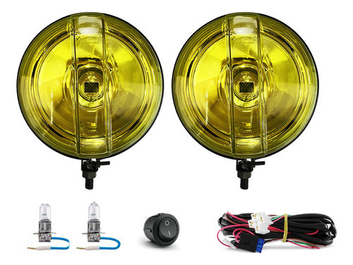 Kit Farol Auxiliar Kombi Carat Amarelo 0