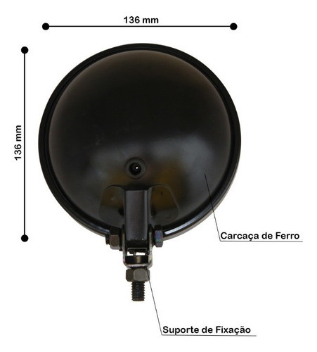 Kit Farol Auxiliar Kombi Carat Amarelo 1