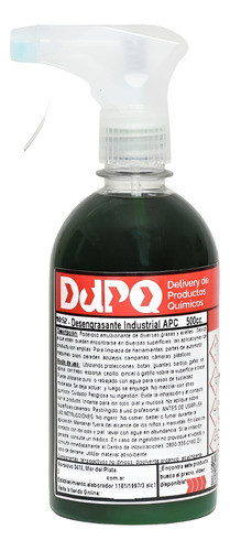 Apc  Desengrasante - Motor Plasticos Panel - 500cc Fabrica 0