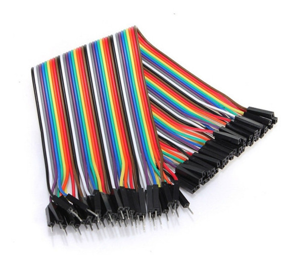 Pack 40 Cables Macho Hembra 10cm Dupont Arduino Protoboard 1
