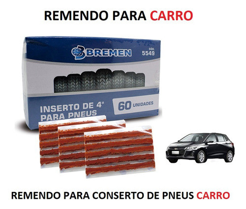 Refil Para Pneu De Carro Remendo Macarrão Caixa-60un- Bremen 0