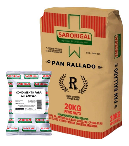 Kit#3 Condimento Para Milanesas X 1kg + Pan Rallado X 10kg 0