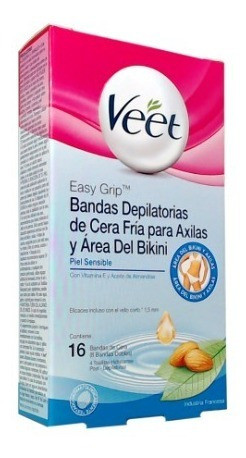 Veet Banda Depilatoria .x16 Sen.axilas Y Area De Bikini 0