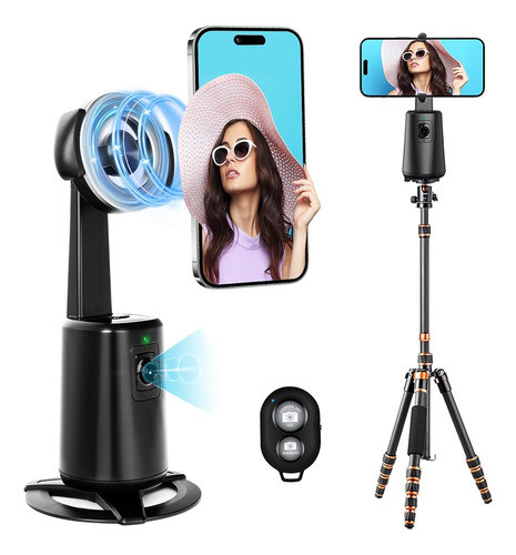 Trípode De Teléfono De Seguimiento Automático | Soporte Magn 0